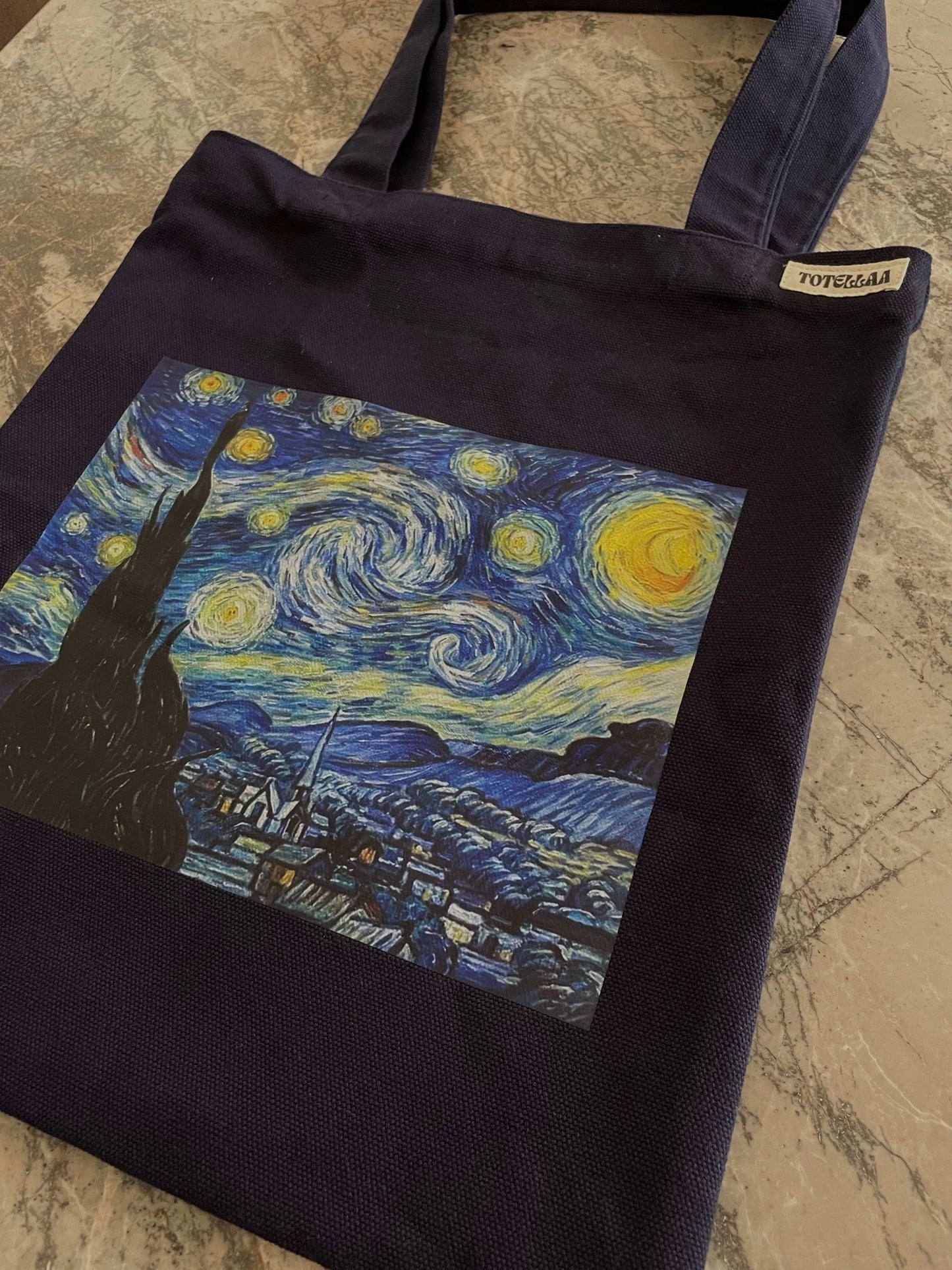 The Starry Night Premium Navy Blue Tote!