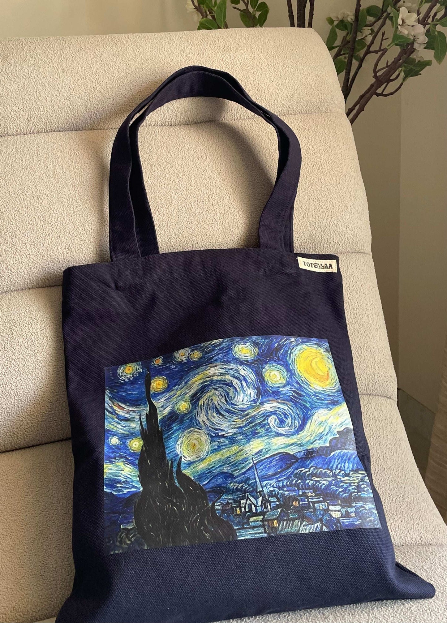 The Starry Night Premium Navy Blue Tote!