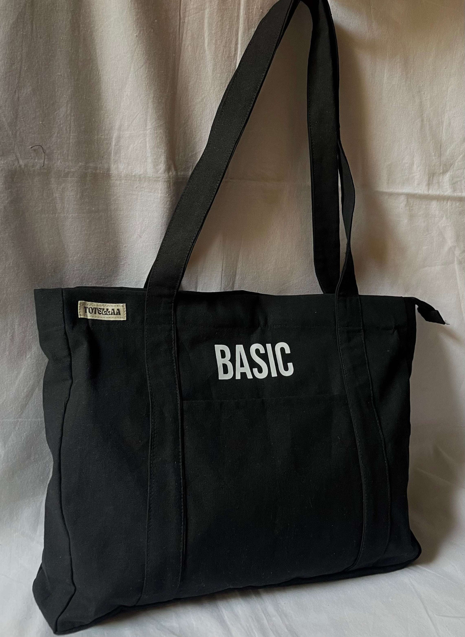 Essential Black Tote Bag